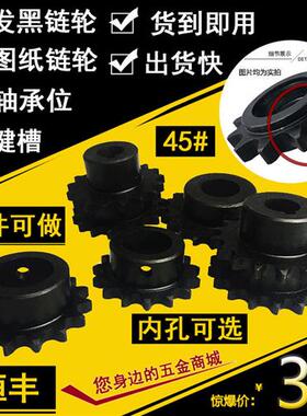 3分4分5分04C05B06C06B08A08B10A10B单双排惰轮从动发黑45#钢链轮
