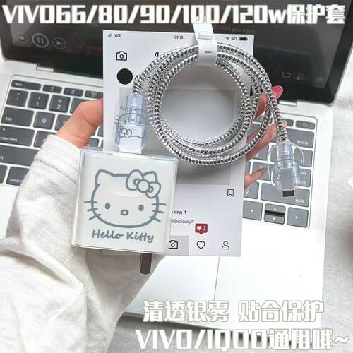 vivo100W/120W充电器保护套vivo X100s Pro数据线套vivo 66w