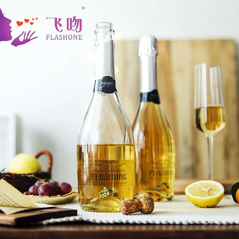 原瓶进口高档香槟无醇起泡少女