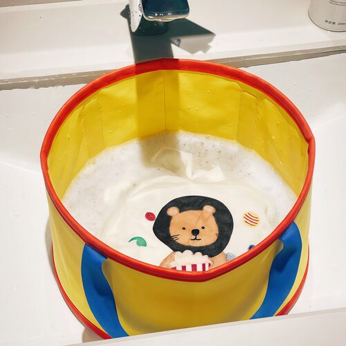 便携式可折叠水盆旅行洗衣神器旅游住酒店洗衣袋脸盆泡脚桶洗漱盆