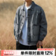 男做旧水洗牛仔外套休闲工装 400g重磅HEEMKIZOO美式 复古春季 夹克