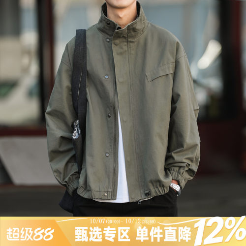 HEEMKIZOO立领工装夹克外套春秋