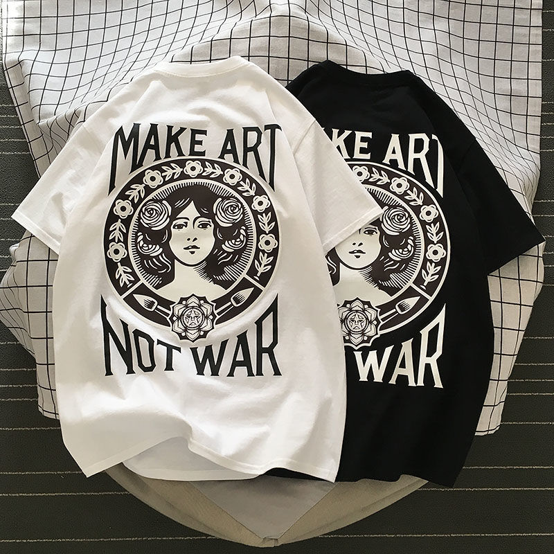 【纯棉面料】青少年半袖上衣潮