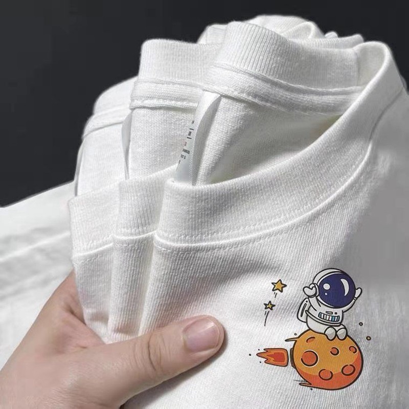 春秋季白色纯棉长袖t恤男士上衣服潮流体恤内搭卫衣情侣装打底衫