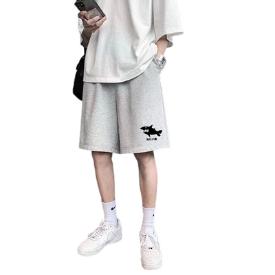 颖膝美式高街短裤男夏季嘻哈裤子