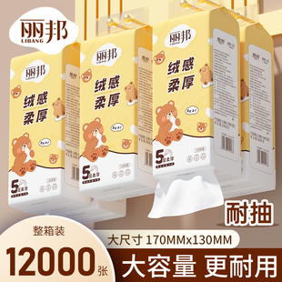 抽纸餐巾面巾纸整箱批家用实惠装 丽邦大包悬挂式 厕纸擦手卫生纸巾