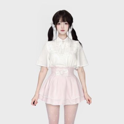 失宅心天丝蝶袖半裙量产型亚文化