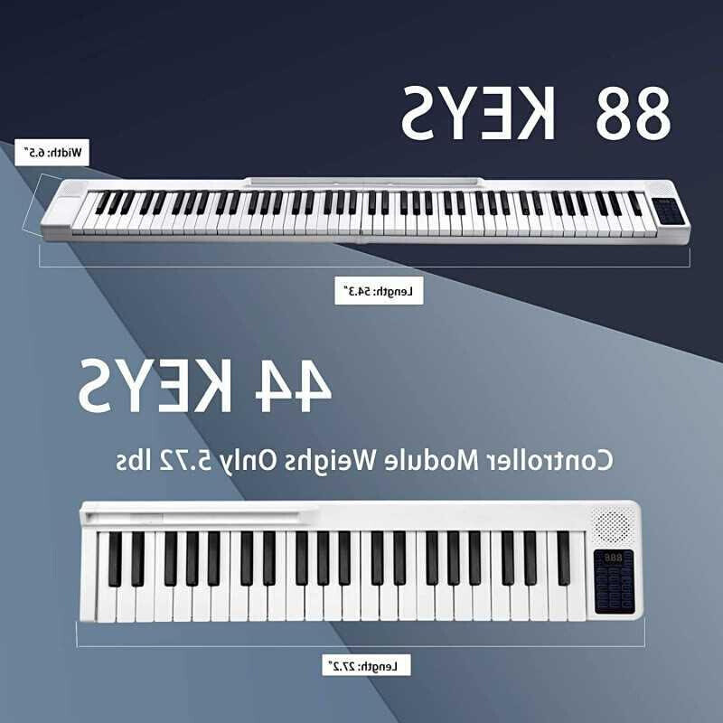 新品便携式拼接折叠钢琴88键 初学入H门学生家用幼师电子琴成人。