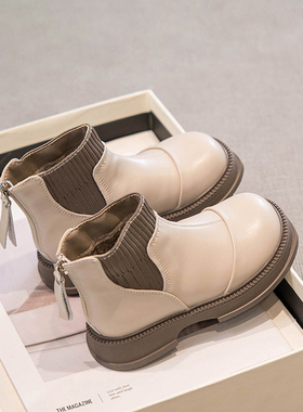 真皮女童靴子短靴2025秋冬新款儿童皮靴女宝宝马丁靴秋季草原穿搭