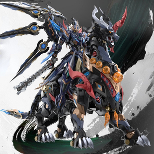 高达模型赵云吕布天幕关羽哪吒敖丙摩动拼装玩具机甲手办摆件盲盒