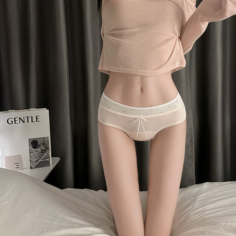 全棉内裤女2025新款纯棉7a级抗菌中腰女士加长档少女透气三角裤