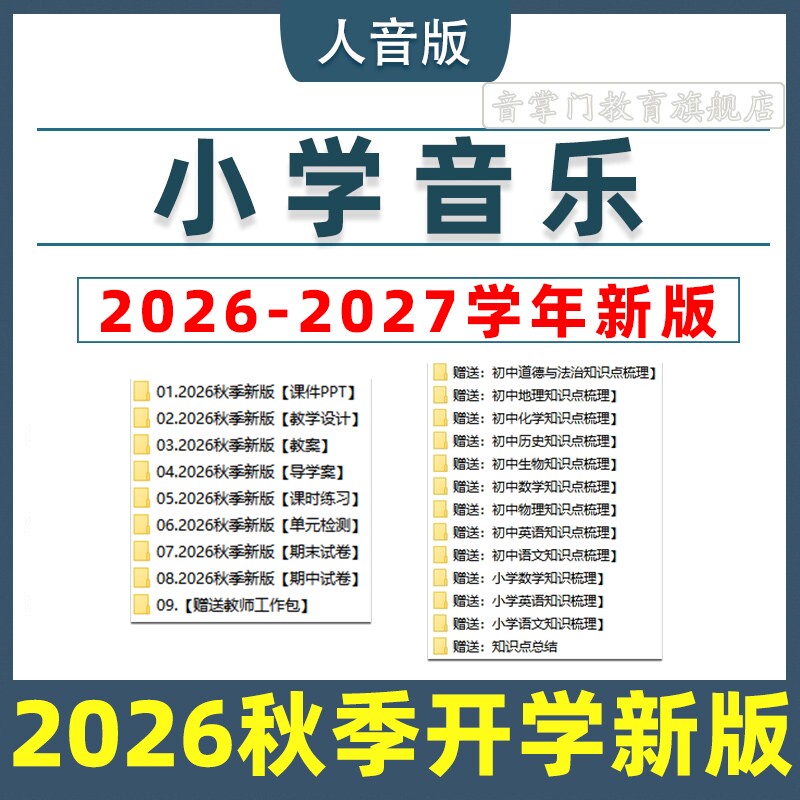 2026新人音版小学音乐课件PPT教案一二三四五六年级上下册电子版