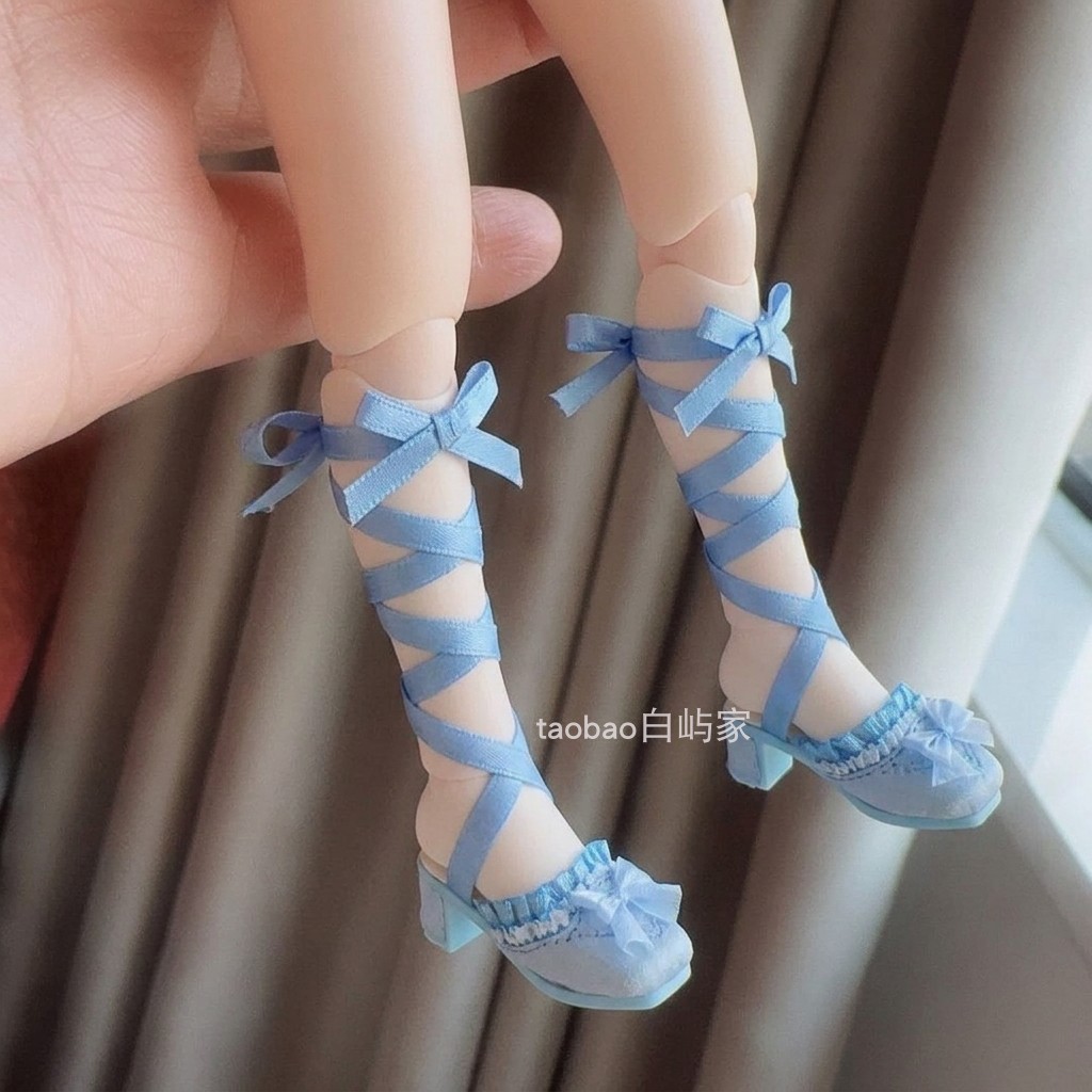bjd四分娃鞋八分bjd鞋特六娃鞋制服鞋六分三分古风丝带鞋靴