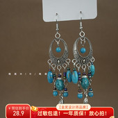 波西米亚复古民族风耳环耳饰流苏耳坠A298 岛屿花园 如远山 299