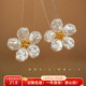 晚棠MIN巴洛克花朵 轻奢花朵珍珠耳钉耳环新款 高级感清新A013