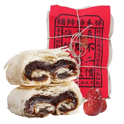 【k姐推荐】祥禾饽饽铺枣泥卷白皮点心中式糕点零食天津特产