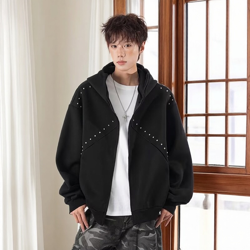 美式潮牌卫衣重磅连帽