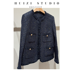 法柜！品相性价杠杠滴！金丝羊毛粗花呢小香外套女  S120627！