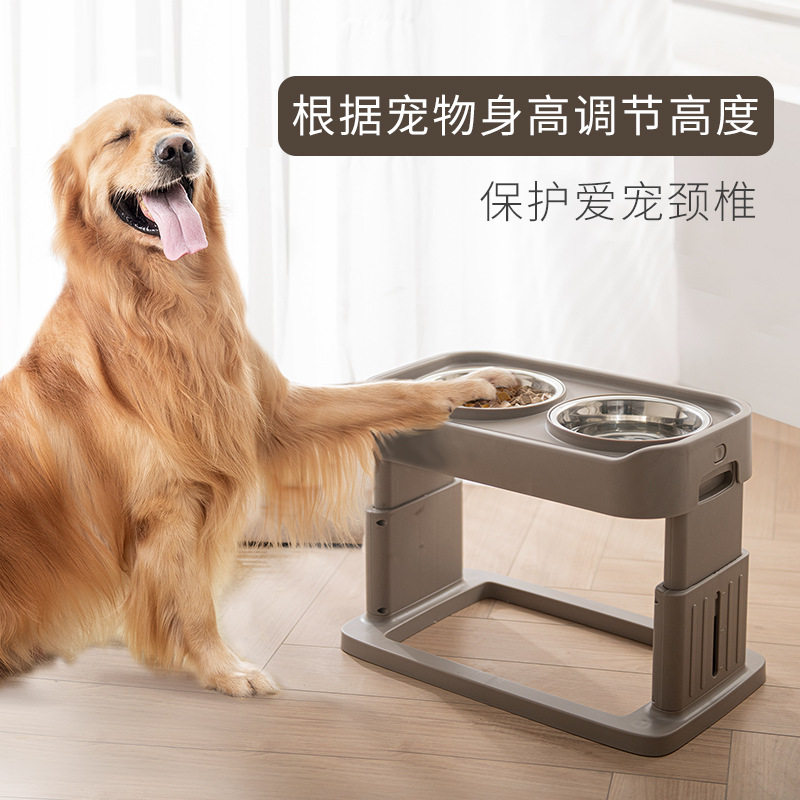 宠物用品狗盆不锈钢高架碗猫碗狗