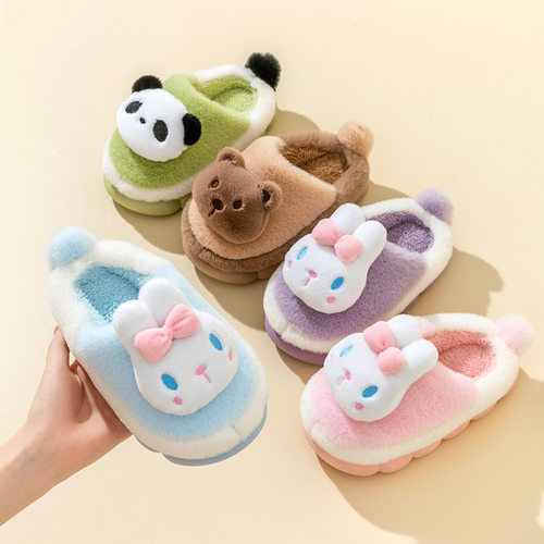 儿童拖鞋秋冬男童女童棉拖鞋小孩