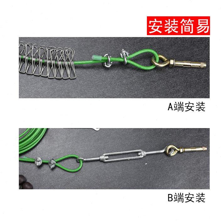 拉紧器起重丝绳阳台刚晾衣架锁扣钢丝绳卡扣不锈钢伸缩