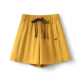 黄色质感西装 a字短裤 阔腿裤 薄款 女夏季 2025年新款 高腰显瘦中裤 子