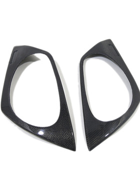 适用于日产350Z真碳纤维改装前大灯灯罩框装饰贴 贴片Z33灯罩保护