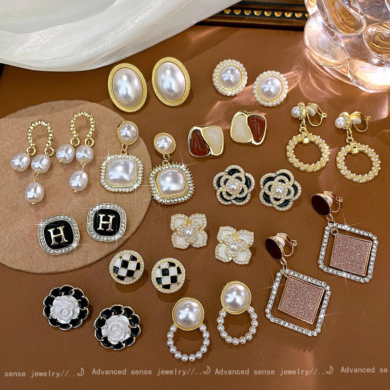 复古港风耳夹女无耳洞高级感耳饰