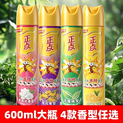正点杀虫气雾剂600ml大瓶装桂花无香型驱灭杀蟑螂蚂蚁蚊子苍蝇