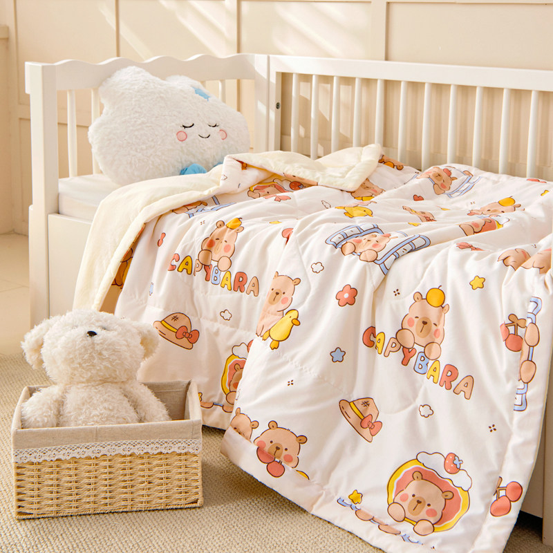 水洗棉儿童夏凉被幼儿园午睡专用夏天小被子婴儿空调被夏季薄被