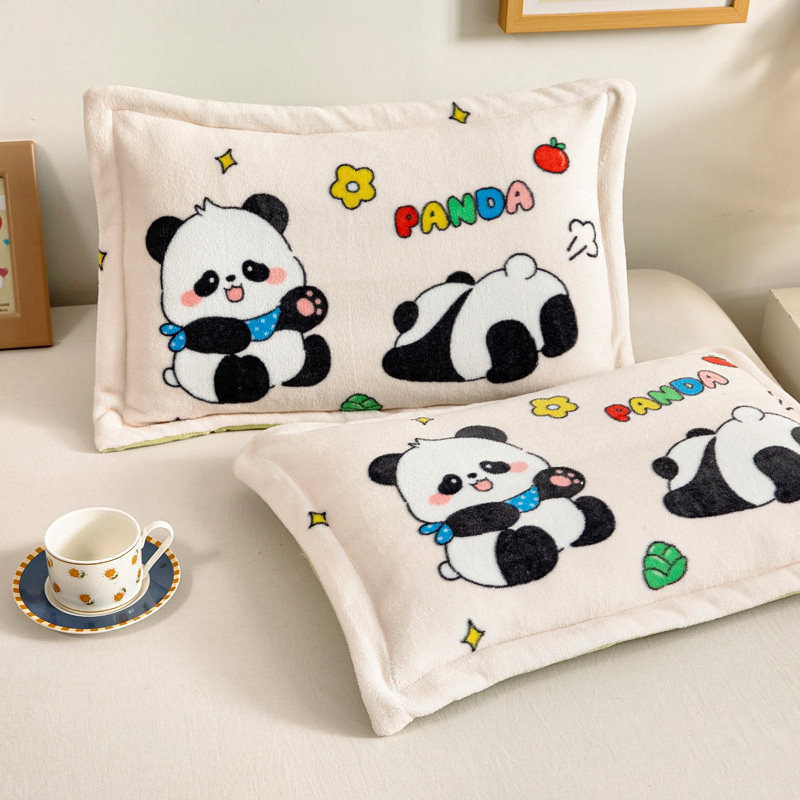 牛奶绒儿童枕套一对装30x50cm冬季珊瑚绒枕头套小学生枕芯内胆套,婴童用品,儿童枕套,淘宝优惠券,粉丝福利购,淘宝优惠卷
