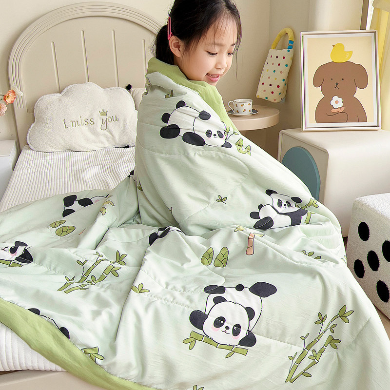 水洗棉儿童夏凉被幼儿园午睡专用小被子夏天婴儿空调被夏季薄款毯