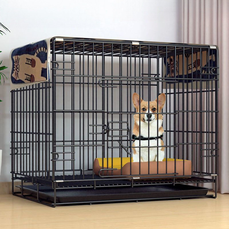 狗笼子中型犬小型犬室内家用带厕所泰迪比熊柯基柴犬折叠宠物狗窝