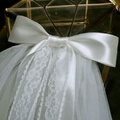 头纱女新娘超仙森系轻婚纱结婚网红拍照领证登记蝴蝶结头发饰甜美