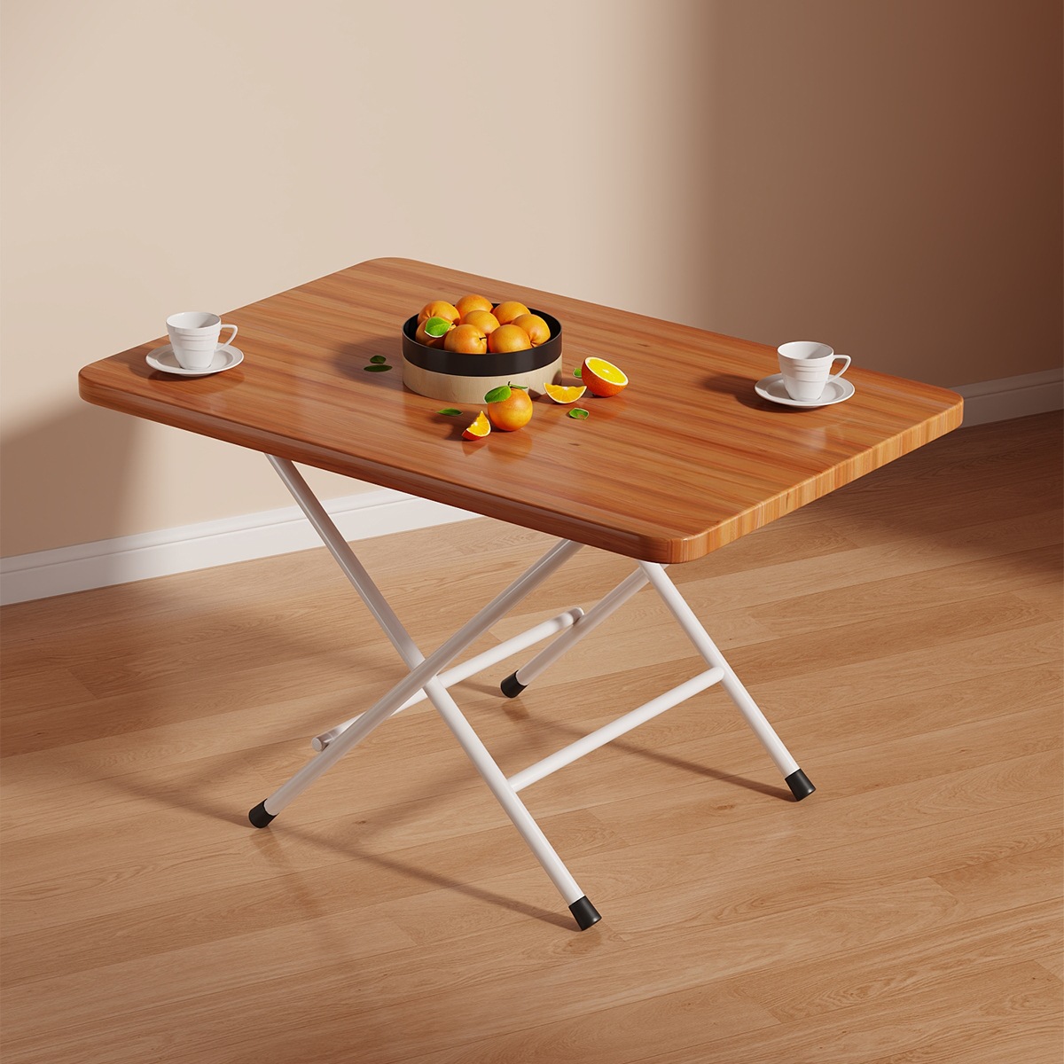 可折叠简易餐桌家用吃饭方桌出租屋小桌子小户型折叠桌摆摊饭桌具