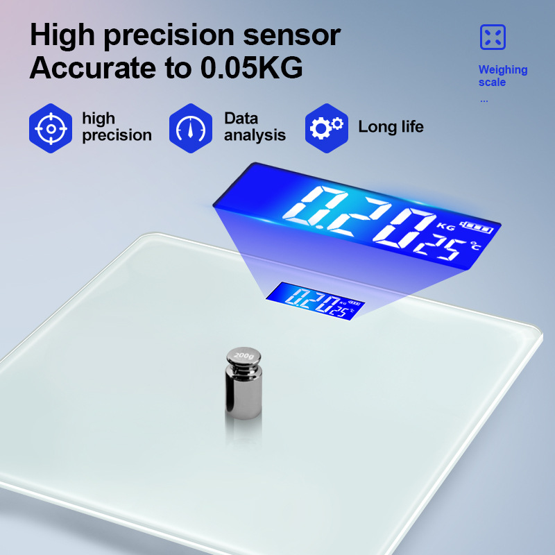 人体秤体重秤大秤面电子秤秤成人健康秤电子称大屏E18