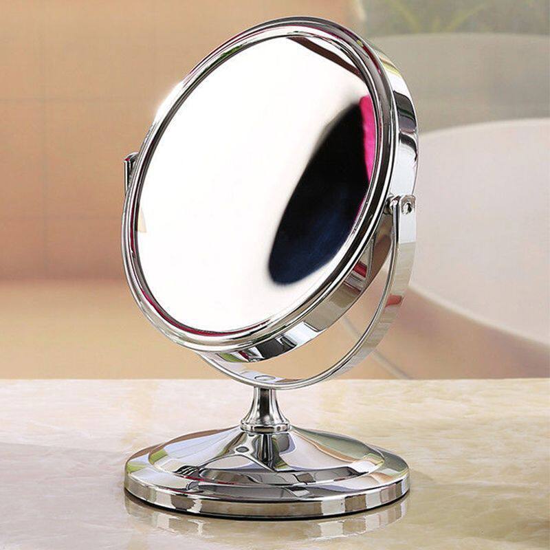 台式化妆镜办公化妆台双面高清放大美容美颜补妆便携镜子