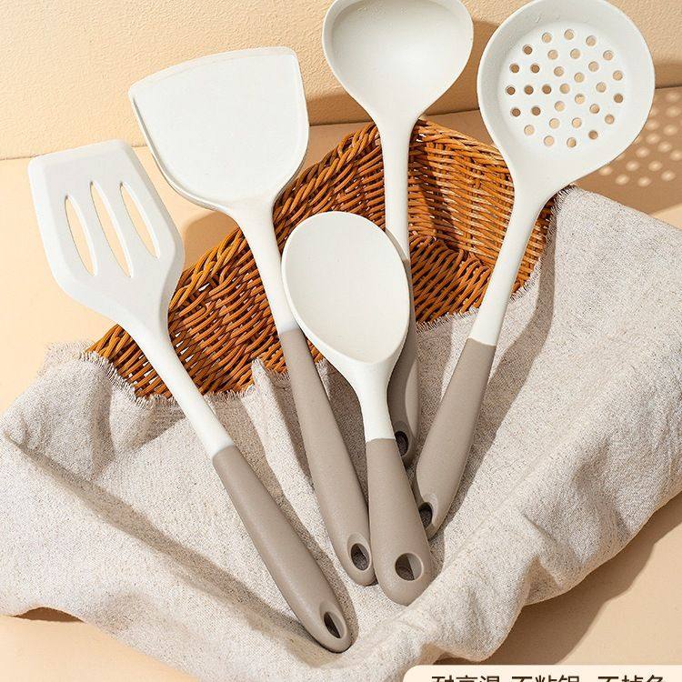 硅胶锅铲耐高温食品级不粘锅炒菜铲子家用厨具汤勺小漏勺套装,厨房/烹饪用具,锅铲,淘宝优惠券,粉丝福利购,淘宝优惠卷