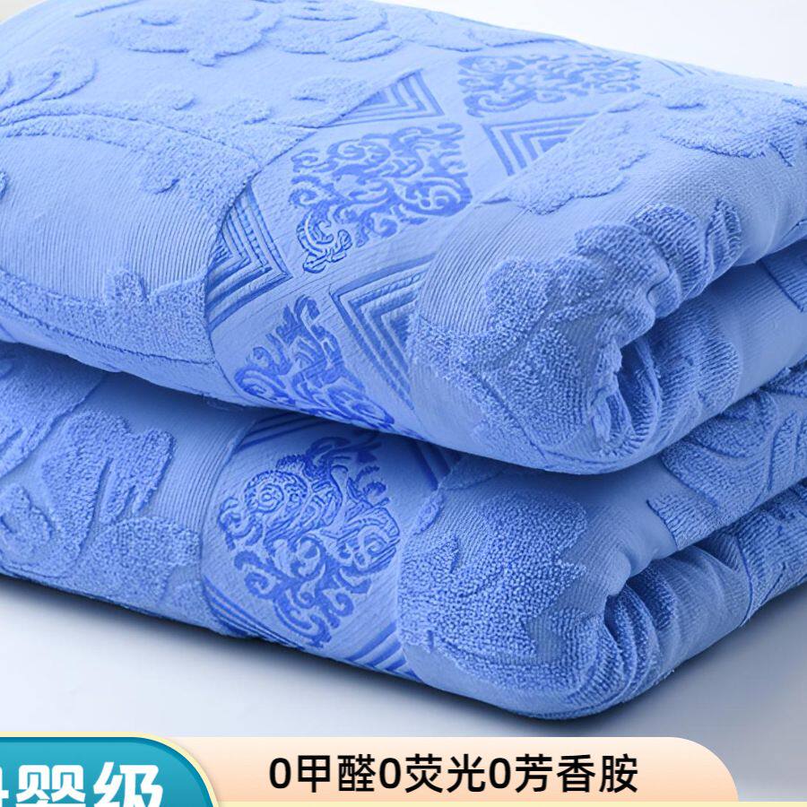 上海老牌毛巾被纯棉100不掉毛老式成人午睡夏季空调盖毯
