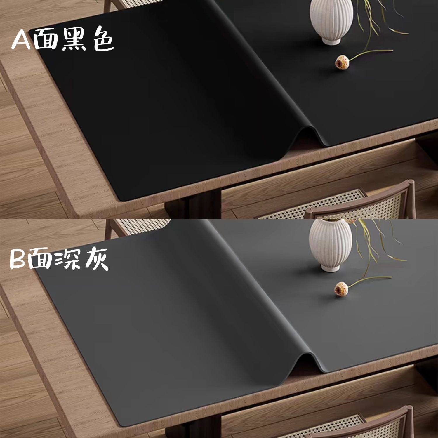 轻奢桌布餐桌垫防水防油防烫免洗长方形纯色皮革简约无味ins风垫,居家布艺,桌布,淘宝优惠券,粉丝福利购,淘宝优惠卷