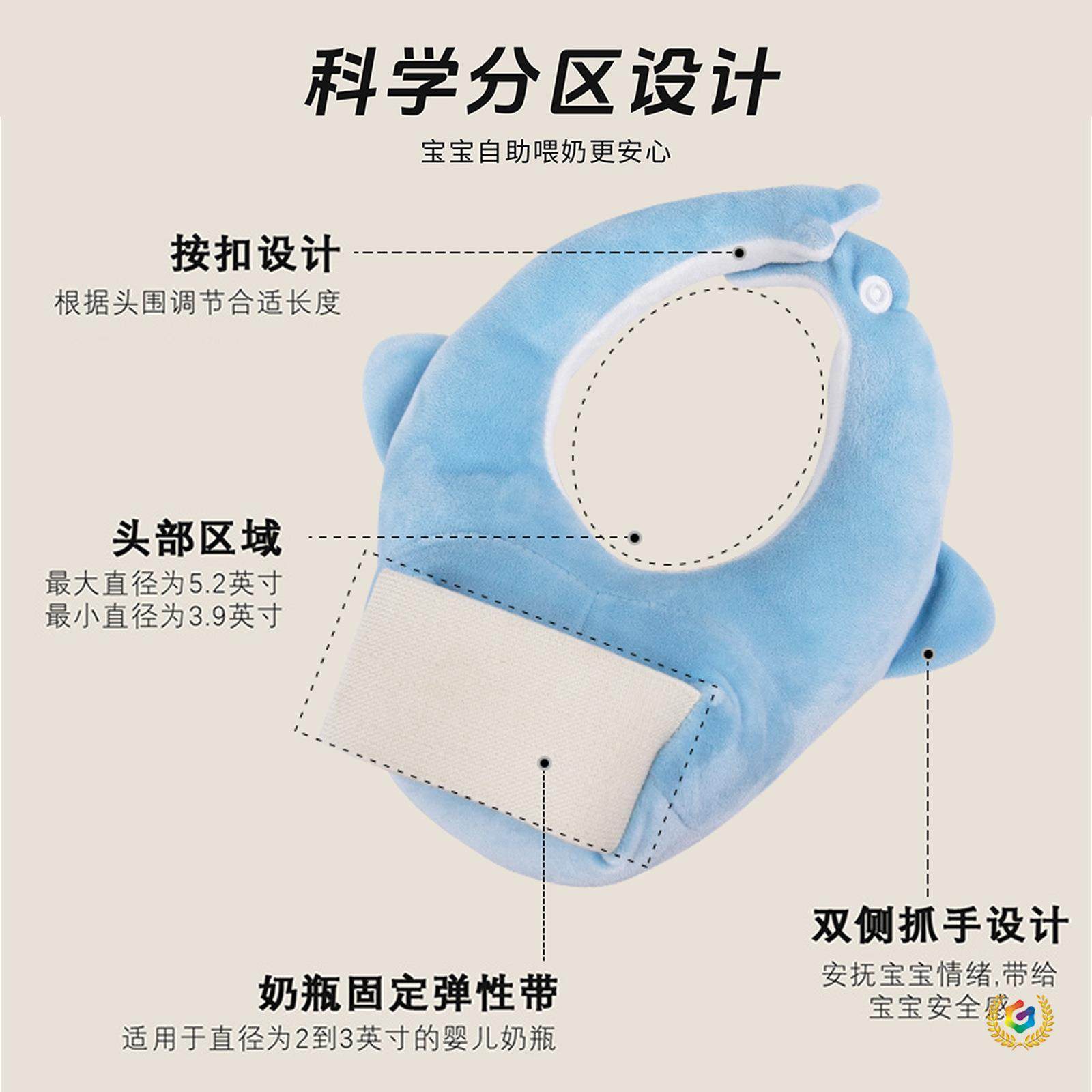 ?懒人喂奶哺乳枕新生儿宝宝床上躺着吃奶枕奶瓶固定婴儿安抚