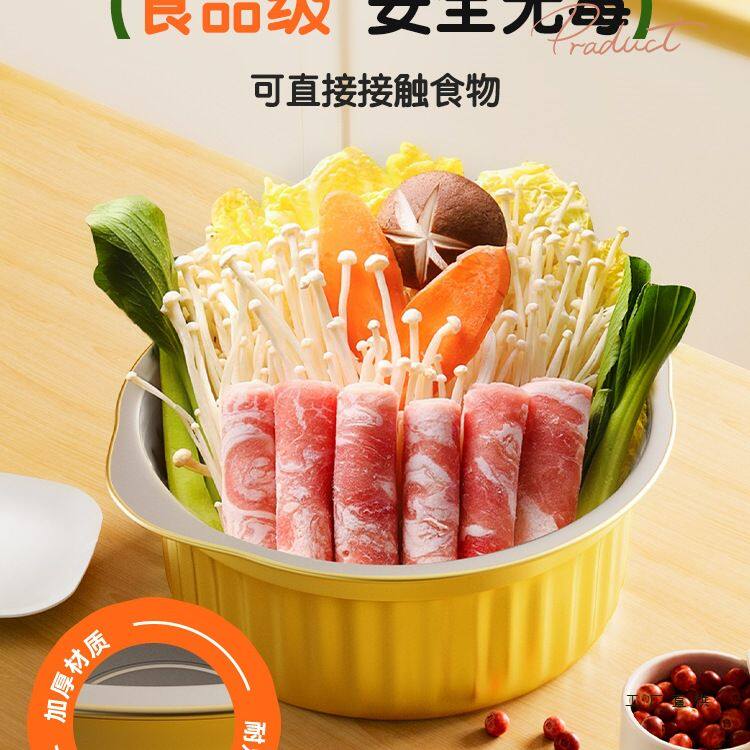 一次性火锅锅具专用户外铝箔锡纸锅露营野餐家用卡式炉一人小火锅