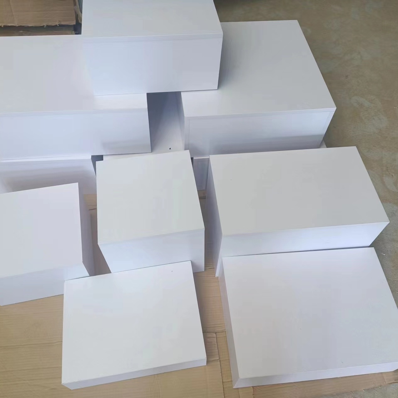 免漆展示台地台橱窗展示台正方体古玩摆件工艺品陈列架模特底座猫