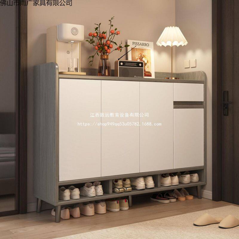 鞋柜家用门口2025新款入户室内玄关收纳柜楼道一体靠墙鞋架板材