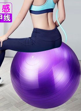 瑜伽球加厚套装初学者防爆球大号磨砂健身球儿童送气筒45/6575cm
