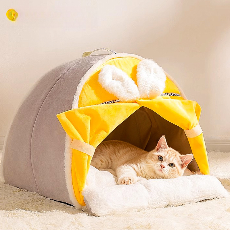 猫窝冬天保暖四季通用封闭式猫别墅房子帐篷全可拆洗宠物用品狗窝