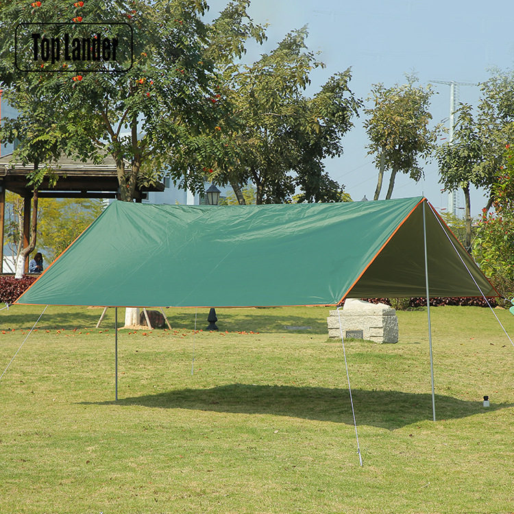 户外野营用品遮阳布 防雨防晒沙滩涂银天幕凉棚 现货 天幕E18