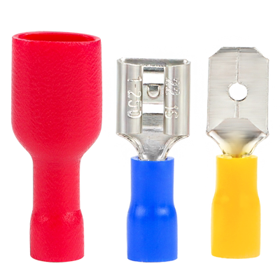 插簧插片公母预绝缘接线端子