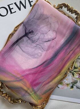 丝巾女夏季新款高档真丝乔其纱百搭薄款披肩防晒围脖护颈洋气