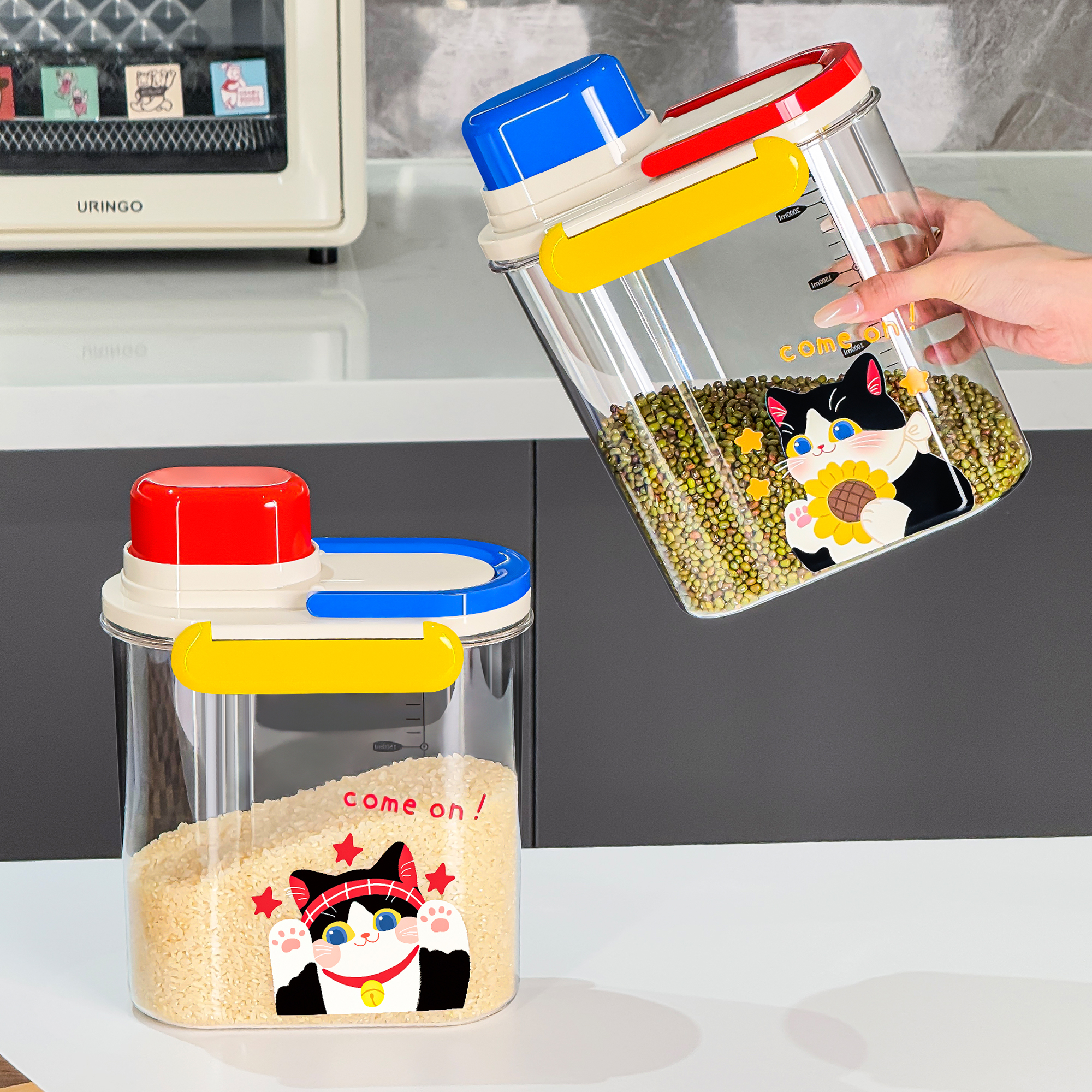 杜琥家用厨房五谷杂粮密封收纳罐